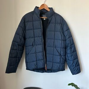 J. Crew Blue primaloft puffer coat - small